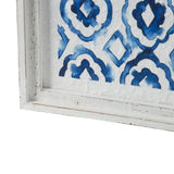Hanging Sculptures, Modern Wall Art Decor (Set of 2) - White / Blue - Furniture Home Direct