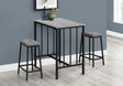 3 Pieces Dining Set, Counter Height, Rectangular, Small, Contemporary & Modern - Furniture Home Direct