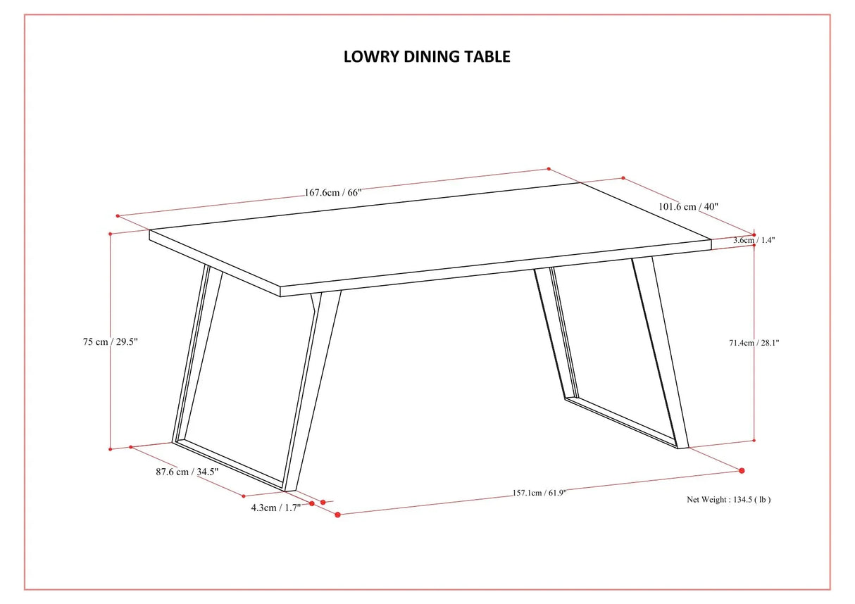 Lowry - Handcrafted Square Dining Table - Furniture Home Direct