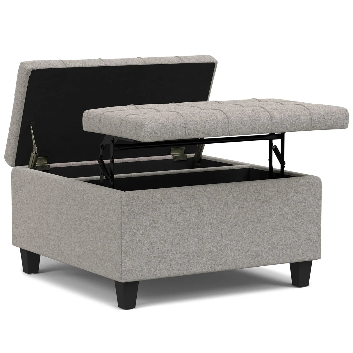 Harrison - Upholstered Coffee Table Storage Ottoman - Furniture Home Direct