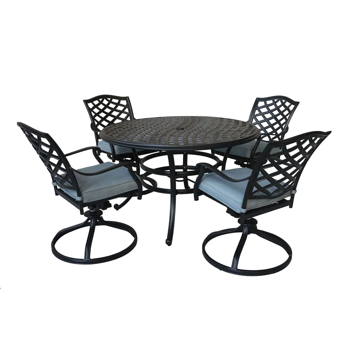 Aluminum Round Dining Set - Furniture Home Direct