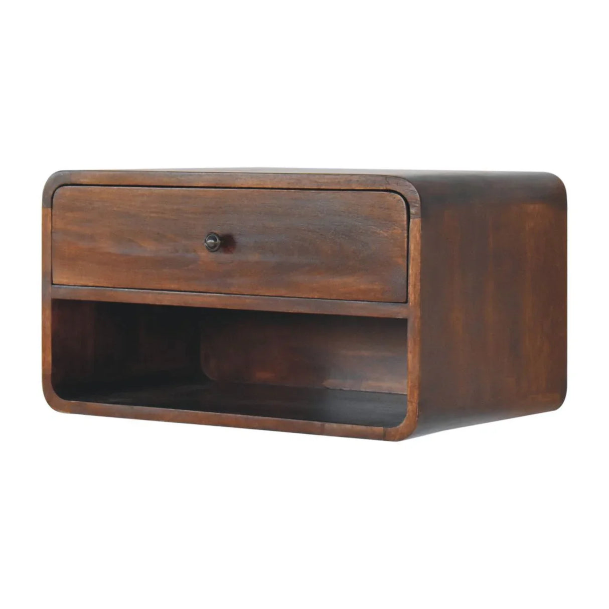 Curve Upper Slot Floating Nightstand - Furniture Home Direct