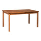 Contemporary Slat Top Acacia Wood Outdoor Dining Table - Furniture Home Direct