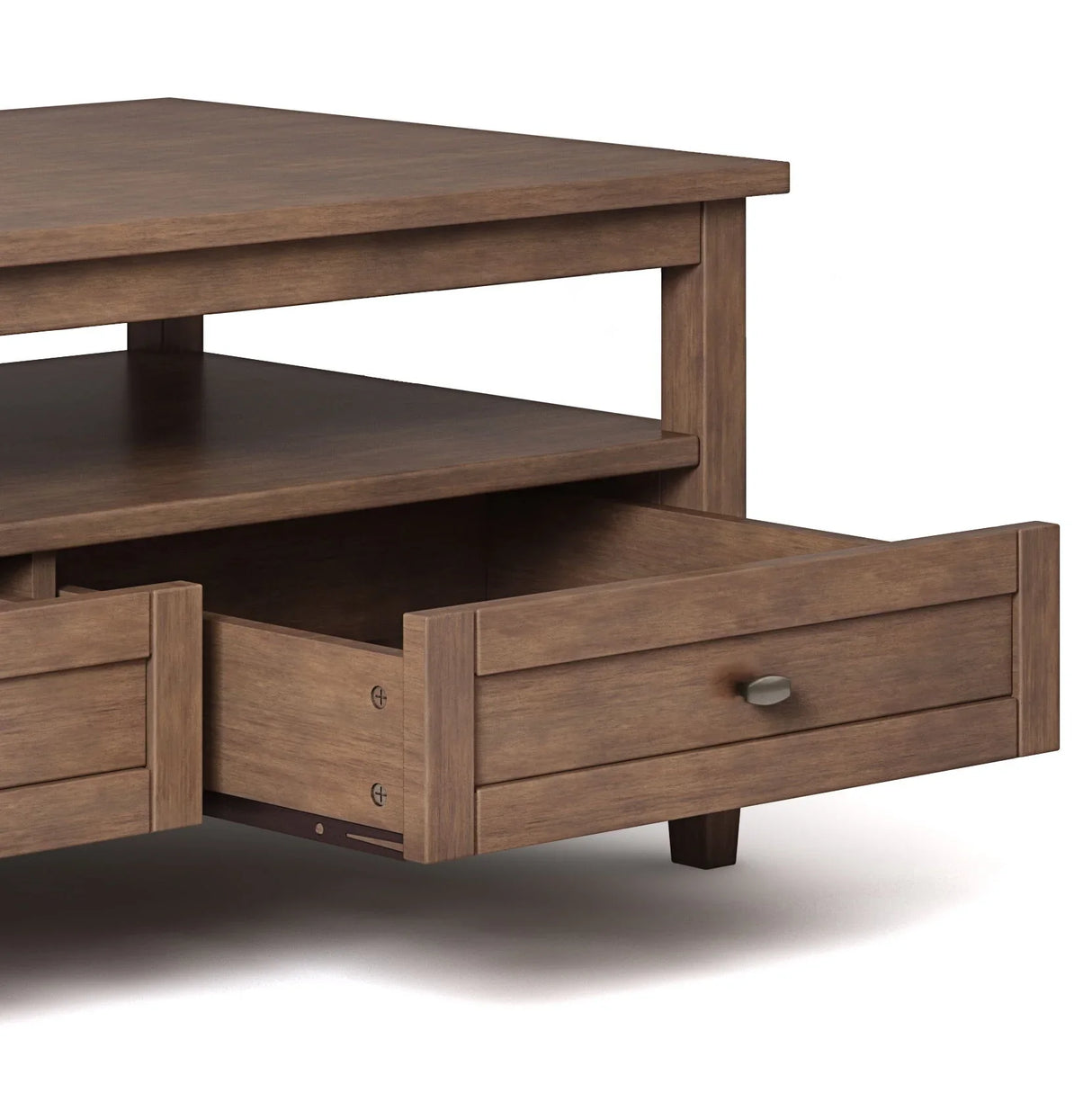 Warm Shaker - Coffee Table - Rustic Natural Aged Brown - Furniture Home Direct