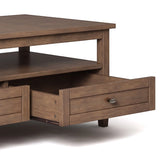 Warm Shaker - Coffee Table - Rustic Natural Aged Brown - Furniture Home Direct