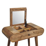 Mini Dressing Table With Foldable Mirror - Furniture Home Direct