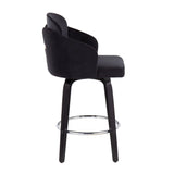 Dahlia - Contemporary Counter Stool Round Footrest (Set of 2) - Furniture Home Direct