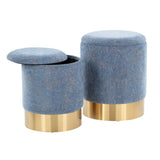Marla - Contemporary Nesting Ottoman Set - Furniture Home Direct