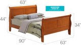 Panel Sleigh Bed - Furniture Home Direct