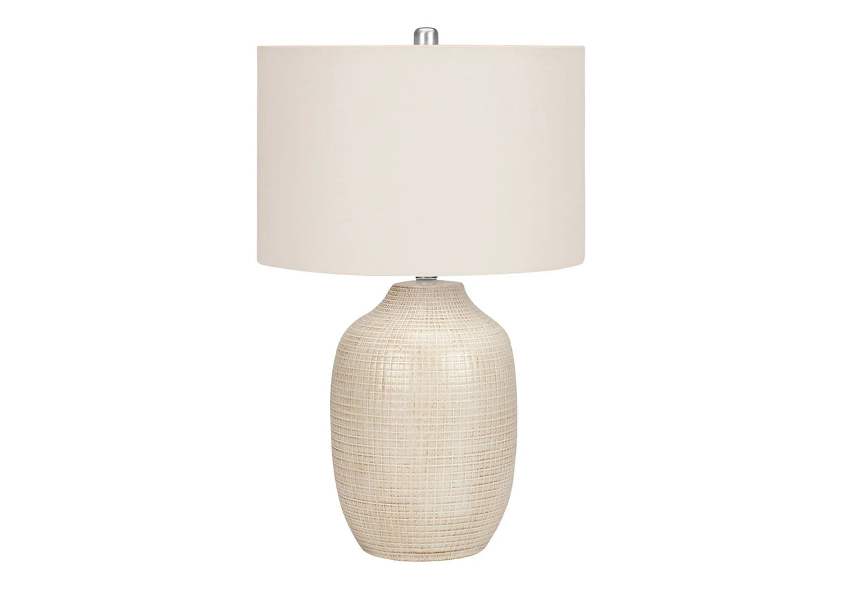 Table Lamp, Lighting, Ceramic, Contemporary - Cream - Furniture Home Direct