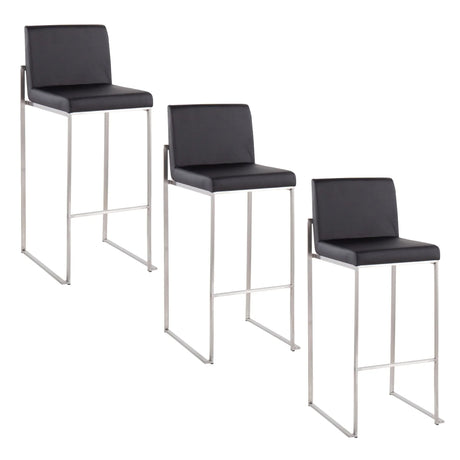Fuji - Contemporary And Modern Elegance High Back Barstool - Furniture Home Direct