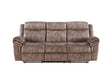 Zubaida - Two Tone Velvet Recliner Sofa With USB Port Drop Down Table - Furniture Home Direct