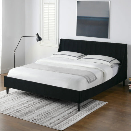 Aspen - Vertical Tufted Modern Headboard Platform Bed Set - Furniture Home Direct