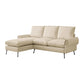 Modern Sectional Technical Leather L-Shaped Sofa Couch With Reversible Chaise Lounge - Furniture Home Direct