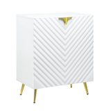 Gaines - High Gloss Console Cabinet - White - Furniture Home Direct