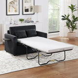 Sleeper Sofa With Foldable Mattress, USB Ports, Side Table & Storage Pocket - Furniture Home Direct