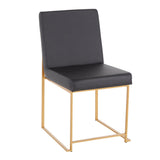 Fuji - Contemporary Stylish Frame, High Back Dining Chair (Set of 2) - Furniture Home Direct