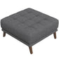 Addison - Square Upholstered Ottoman - Furniture Home Direct