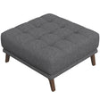 Addison - Square Upholstered Ottoman - Furniture Home Direct