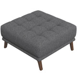 Addison - Square Upholstered Ottoman - Furniture Home Direct
