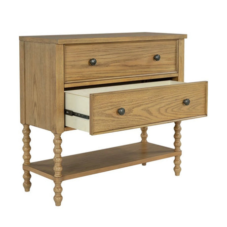 2 Drawer Accent Chest - Natural - Furniture Home Direct