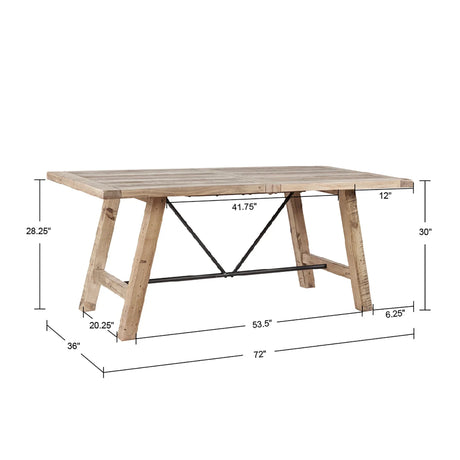 Sonoma - 4 Piece Dining Set - Natural - Furniture Home Direct