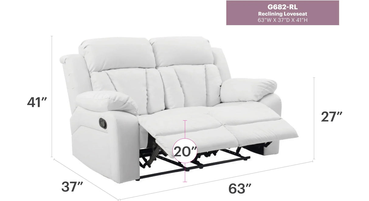 Cozy Padded Love Seat For Relaxation - Furniture Home Direct