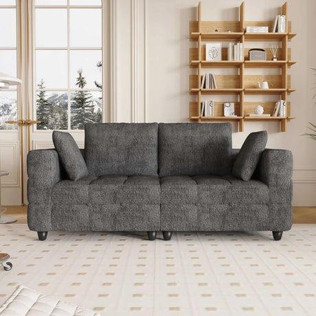 Grey Loveseat - Furniture Home Direct