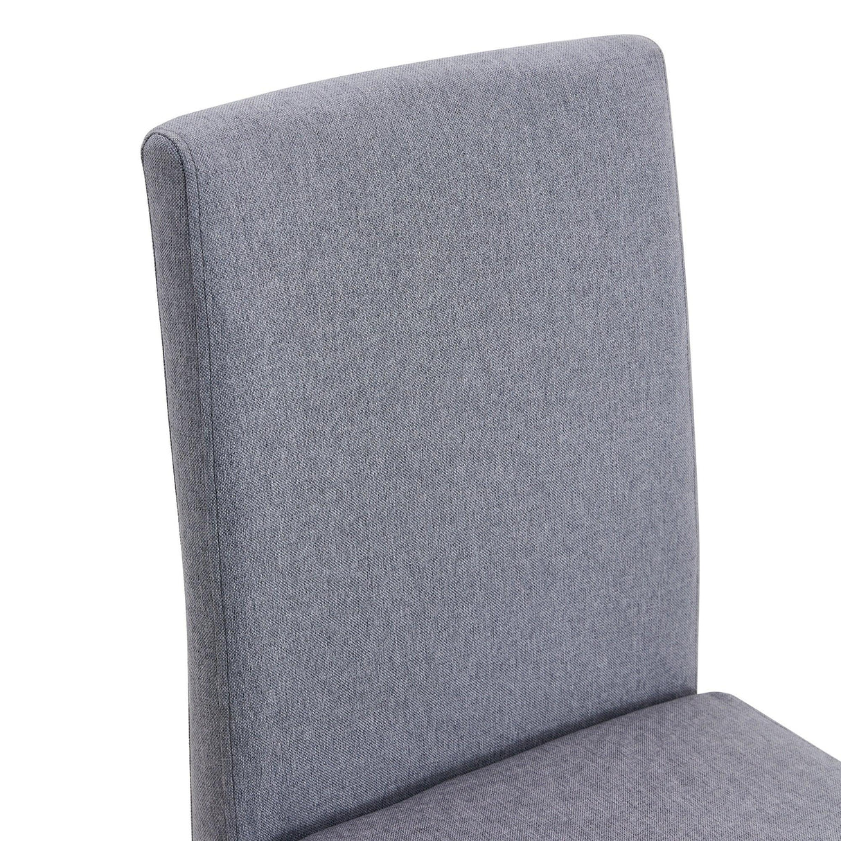Dining Set With Glass Table And Upholstered Chairs Gray - Furniture Home Direct