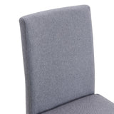 Dining Set With Glass Table And Upholstered Chairs Gray - Furniture Home Direct
