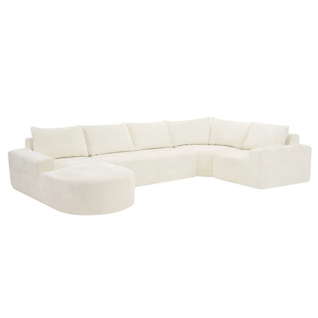 U-Shaped Oversized Modular Cloud Sectional Sofa With Deep Seat For Living Room - Furniture Home Direct