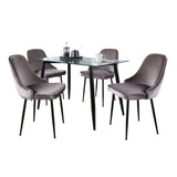 Clara Giovani - 5 Piece Contemporary Dining Set - Furniture Home Direct