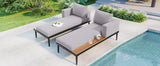 Outdoor Sectional Sofa With Chaise All Weather Gray - Furniture Home Direct
