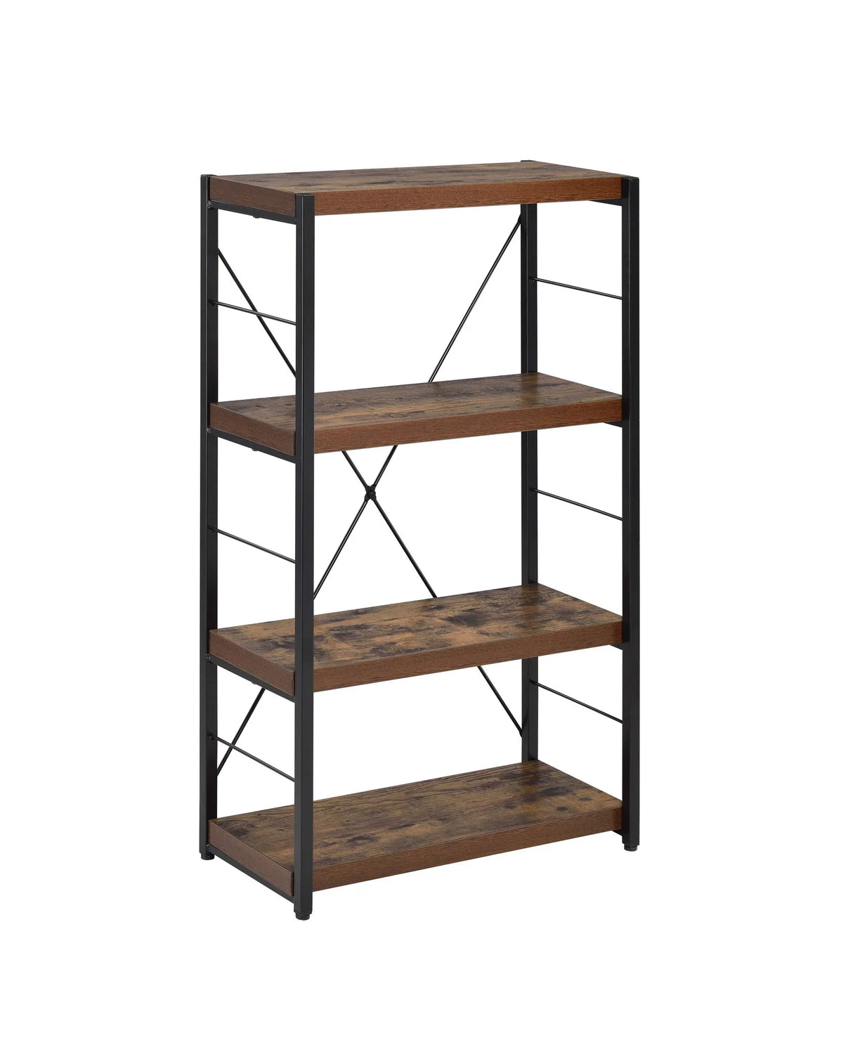 Bob - Bookshelf - Weathered Oak / Black - Furniture Home Direct