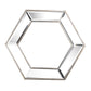 Hexagon Wall Mirror With Contemporary Glass Design, Home Decor Accent Mirror For Living Room, Entryway, Bedroom - Furniture Home Direct