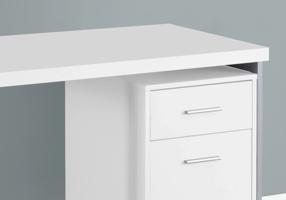 Computer Desk For Home Office, Left, Right Set - Up, Storage Drawers, Modern Design - Furniture Home Direct