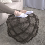 Jumanji - Handcrafted Wool And Cotton Pouf - Brown - Furniture Home Direct