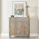 Dauphin - Handpainted Entryway Storage Cabinet - Gray Cashmere - Furniture Home Direct