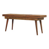Larissa - Triple Accent Cane Bench - Beige - Furniture Home Direct