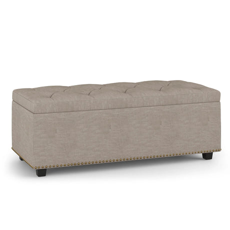 Hamilton - Upholstered Lift Top Rectangular Storage Ottoman - Furniture Home Direct