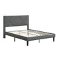 Upholstered Platform Bed Frame With Headboard, Wood Slat Support - Furniture Home Direct