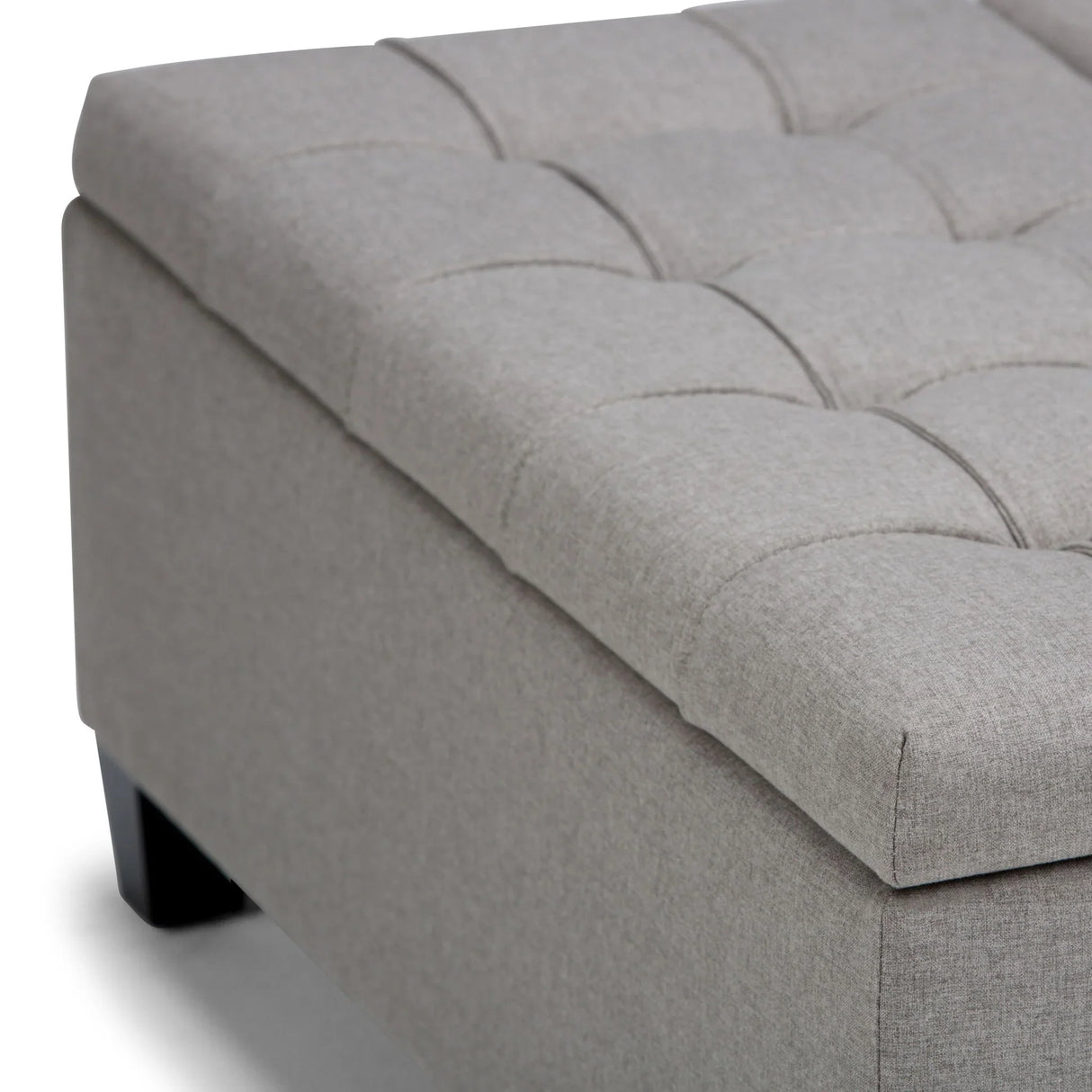 Harrison - Upholstered Coffee Table Storage Ottoman - Furniture Home Direct