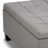 Harrison - Upholstered Coffee Table Storage Ottoman - Furniture Home Direct