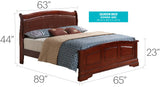 Panel Sleigh Bed Elegantly Crafted - Furniture Home Direct