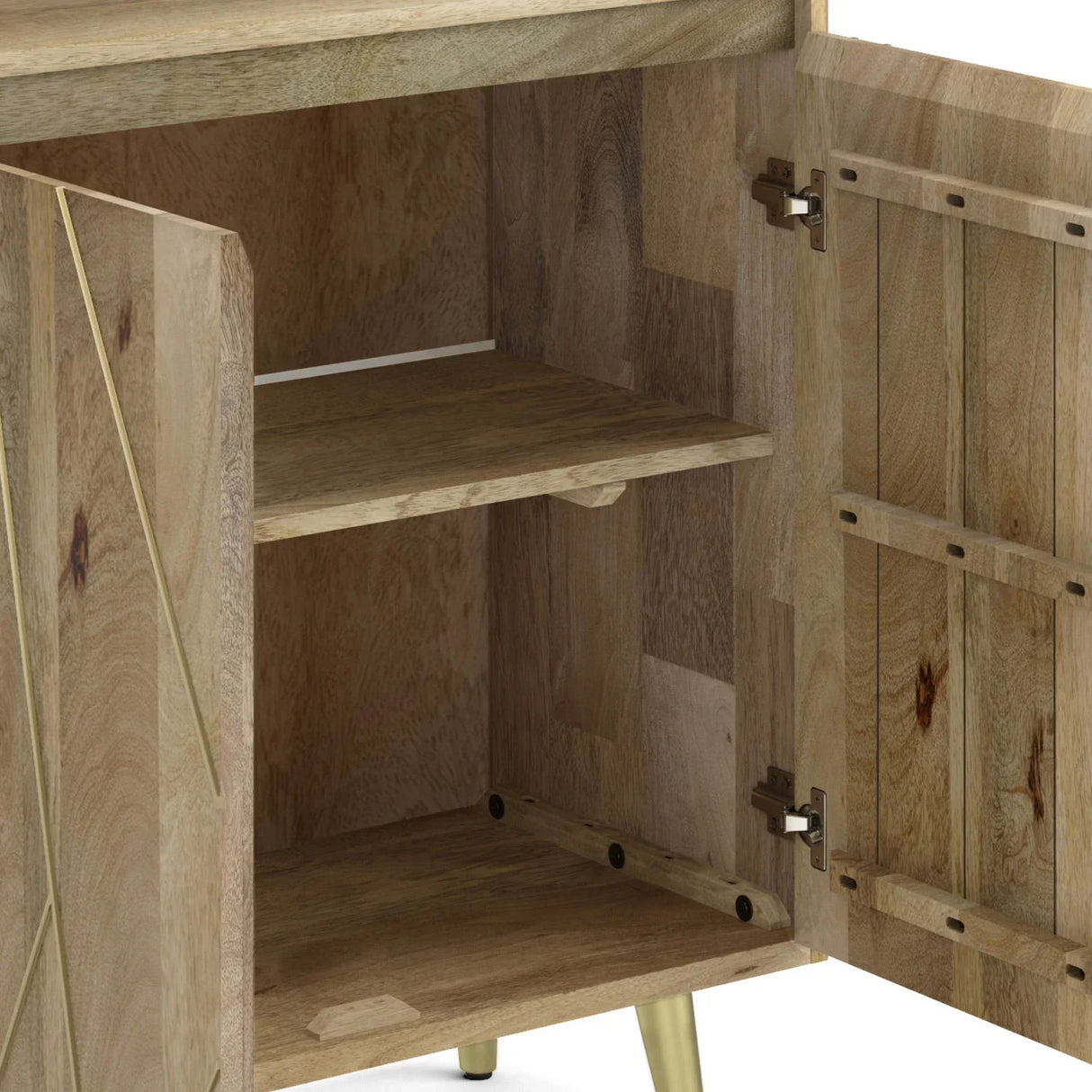 Jager - Bookshelf With Doors - Natural - Furniture Home Direct