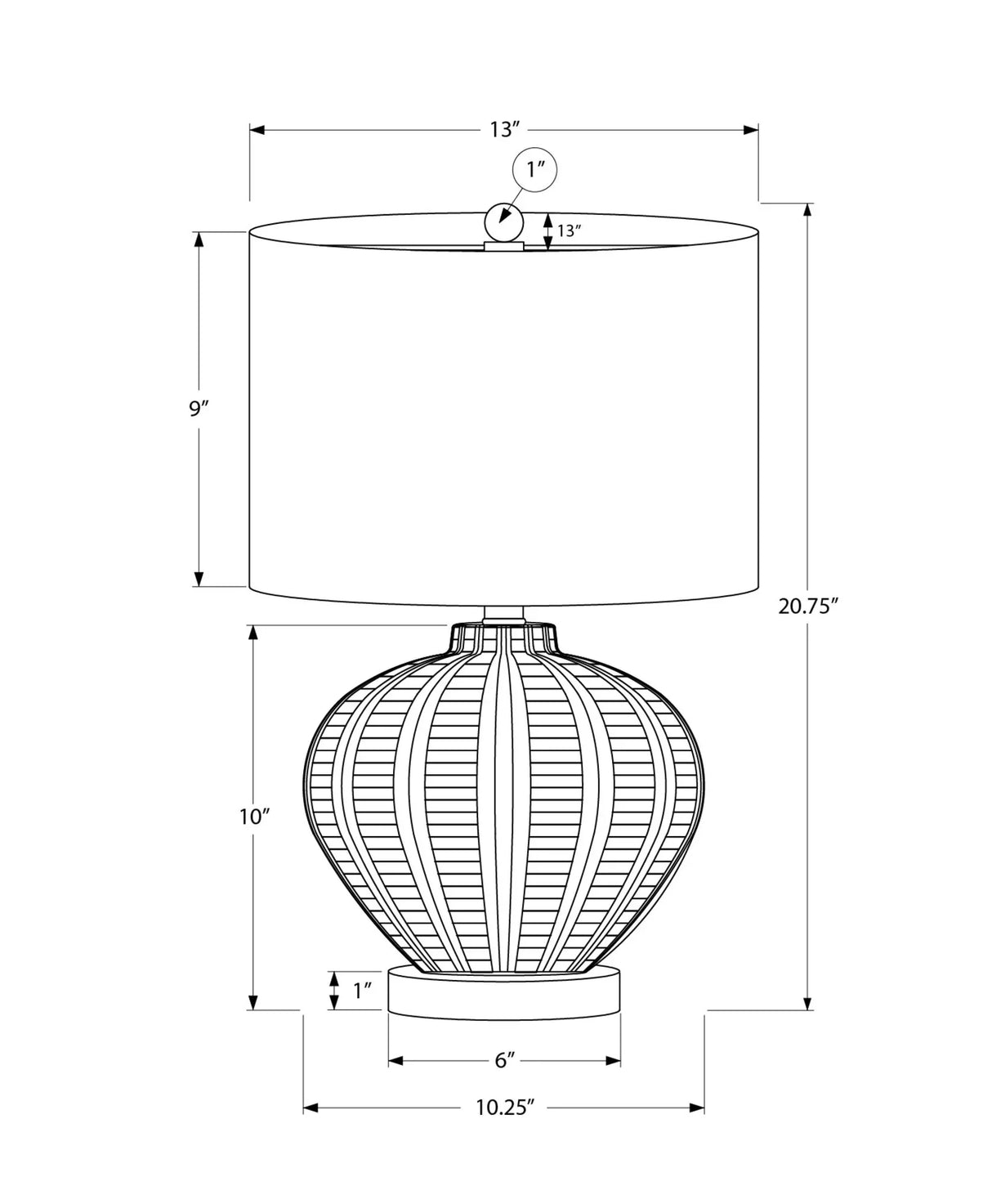 Transitional Lighting, Table Lamp, Resin - Cream - Furniture Home Direct