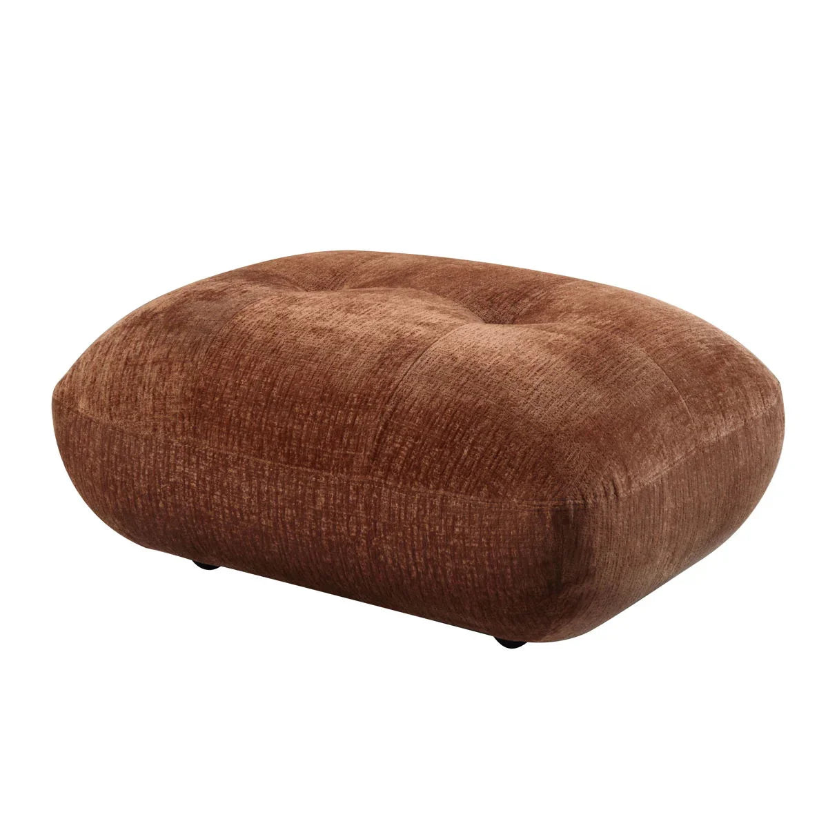 Carrick - Sandwich Mesh Ottoman - Rustic Brown - Furniture Home Direct