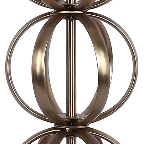 Linx - Contemporary Table Lamp (Set of 2) - Gold / White - Furniture Home Direct