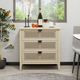 3 Drawer Cabinet, Suitable For Bedroom - Natural - Furniture Home Direct