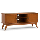 Draper - Handcrafted Mid Century Low TV Media Stand - Furniture Home Direct